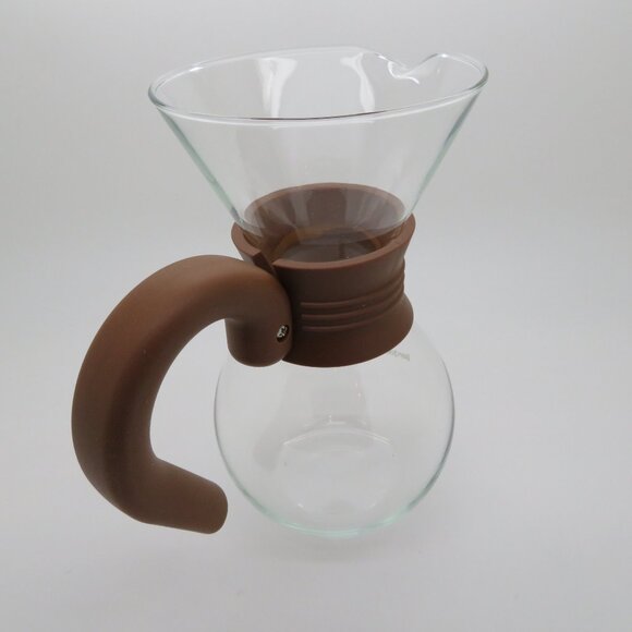 Coffee Pour Over BonJour 20 oz Glass Brewer Pitcher Hot Cold Heat Resistant - Picture 6 of 16